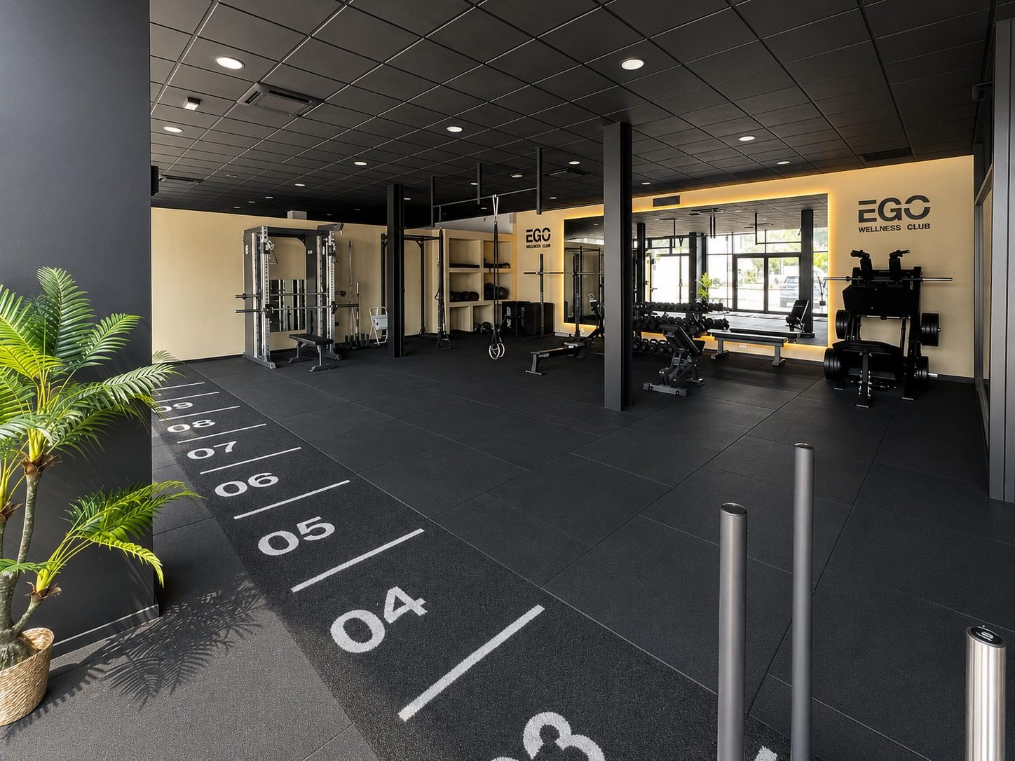 Area di allenamento ibrido di EGO Wellness Club