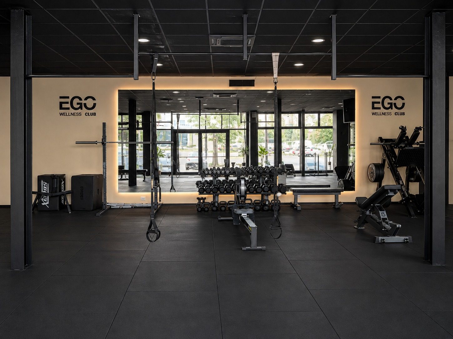 Sala pesi di EGO Wellness Club a Forlì